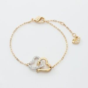 NEW Swarovski Double Heart Bracelet